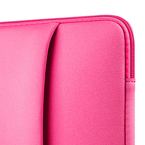 Laptop Hülle Notebook Tasche Cover Case für Macbook Mac Air / Pro / Retina – Rose Rot, 12 Zoll - 4