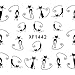 Malloom® Cat Water Transfer Slide Decal Sticker Nail Art Tips To Decor XF1442