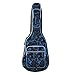 Andoer® 600D Wasserdichte Oxford Tuch Tarnung Blau Doppelt Genähte Gepolsterte Gurte Gig Tasche Gitarre Tragetasche für 41'  Akustische Folk Klassische Gitarre