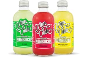 Té kombucha. Komvida. Kit Prueba. 3 botellas de 250 ml. Envío en frío.