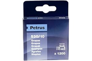 Grapas petrus nº 530/10 caja de 1200 unidades