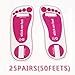 Economy Pack of 25 Pairs (50 Feet) of Disposable Sticky Feet for Airbrush Sunless Tanning