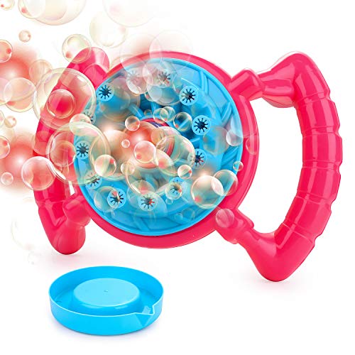 HellDoler Macchina per Bolle, Produttore di Bolle di Sapone 700+ Bolle al Minuto per Bambini, Soluzione per Bolle Non Inclusa