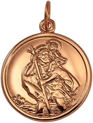 Sayers London 9ct Rose Gold St Christopher Pendant