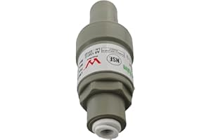 FILTROTECH 2,75 BAR (40 psi) Druckregler/Druckminderer für 1/4 Zoll (6,35mm) Wasserschlauch, schützt Ihren Külschrank und Wasserfilter vor zu hohem Druck