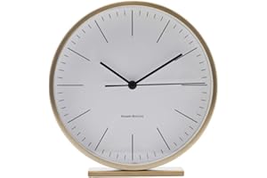 House Doctor Hannah Reloj de Mesa, Dorado, 15 x 15 cm