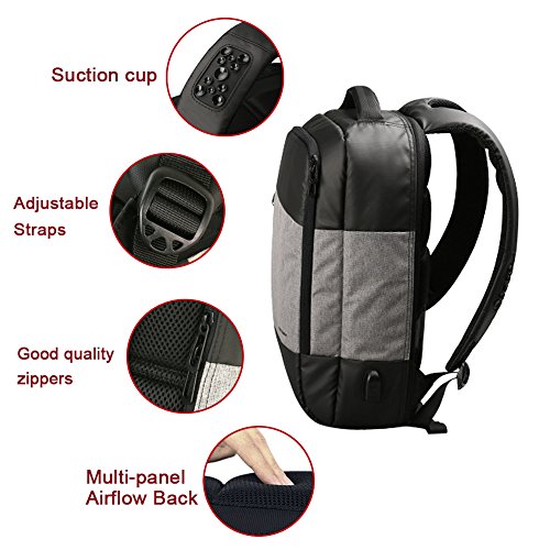 15 6 Zoll Laptop Rucksack  INKERSCOOP Business-Taschen Laptop und Notebook-Rucksack mit USB-Ladeanschluss  wasserdichter  kleiner und leichter Rucksac