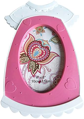 GUTEINTE Photo Frame, Picture Frame Shape Children's Dress, Home & Love, Love Baby My Girl(Pink)