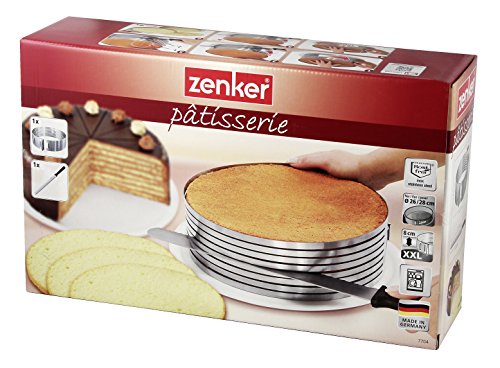 Zenker 7704 Tortenboden-Schneidhilfe mit Konditor-/Glasurmesser, patisserie - 4