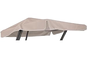 PATIO Dach przeciwsłoneczny do huśtawki ogrodowej Joker, 214 x 122 cm, zapasowy dach do huśtawki ogrodowej, z poliestru, cappuccino