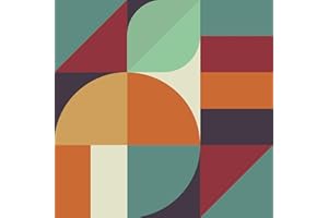 VaryPaper Papel Autoadhesivo pared Geometrico Vintage 44.5cmx200cm Papel Tapiz Geometrico Vinilo Adhesivo Muebles Papel pared Decorativo Papel Pintado pared Dormitorio Infantil Cocina Salon Armario