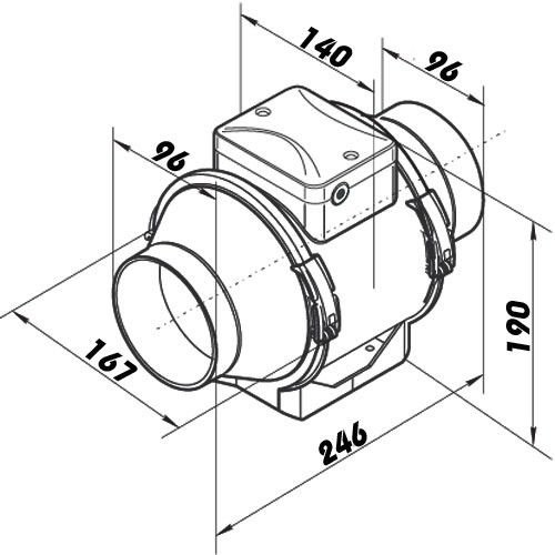 Rohrventilator dalap® AP 100 - 2