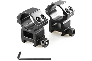 FIRECLUB 1" or 30mm Dovetail Scope Mount Rings High or Low Profile for 11mm or 20mm Dovetail Picatinny Weaver (2 Pieces)