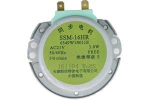 WuYan Moteur synchrone pour four à micro-ondes SSM-16HR AC 21 V 3 W 50/60 Hz pour four à micro-ondes LG