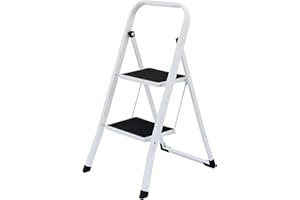 Oypla Foldable 2 Step Ladder Stepladder Non Slip Tread Safety Steel