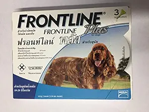 Frontline Plus Medium Dogs 23-44lbs(10-20kg), 3 Pack