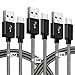 Produktbild USB Typ C Kabel, Vegena Nylon USB Type C Ladekabel [3 Stück, 1m 2m 3m] USB 3.0 A Schnellladekabel Datenkabel für Samsung Galaxy S9 S8 Plus/Note 9 8/A5 2017, LG G6, Huawei P20, Mate 20, Sony Xperia