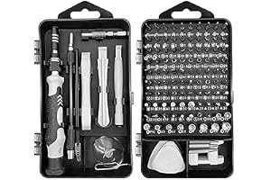 NIYANETAIL 115-in-1 Precision Magnetic Screwdriver Set Professional Repair Tool Kit with Case for Laptop, Mobile, Watch, PC, Eyeglasses, Game Consoles & Electronics(multicolor)