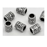 Dreadz Silver Tube Hair Beads x 3
