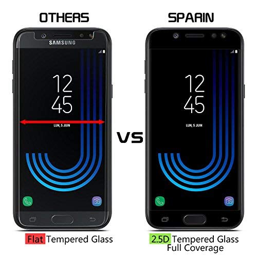 SPARIN Protector de Pantalla para Samsung Galaxy J5 2017 protector de pantalla de cristal templado sin burbujas anti-ara azos dureza 9H anti-huella Ajuste Perfecto Negro reviews SPARIN Protector de Pantalla para Samsung Galaxy J5 2017 protector de pantalla de cristal templado sin burbujas anti-ara azos dureza 9H anti-huella Ajuste Perfecto Negro