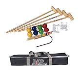 Eine Kombinaton aus Krocket und Boccia - Sie können entweder Krocket oder Boccia spielen