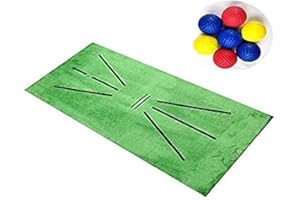 BBHKKL Golf Accustrike Swing Practice Mat for Detection Batting, 30×60cm Übungsmatte Training Matte aus Samtmaterial für Indoor Outdoor Swing Practice Hell gefärbte Versionen
