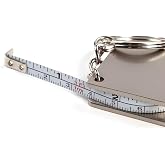 Spelt 120 cm 47 in&ccedil; &Ouml;l&ccedil;&uuml;m Kapasiteli Mini Metal Al&uuml;minyum Şerit Metre &Ouml;l&ccedil;&uuml;m Bandı Mezura Anahtarlık