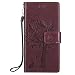Produktbild Nancen Tasche Hülle für Sony Xperia XZ (5,2 Zoll) Flip Schutzhülle Zubehör Lederhülle mit Silikon Back Cover PU Leder Handytasche im Bookstyle Stand Funktion Kartenfächer Magnet Etui Schale