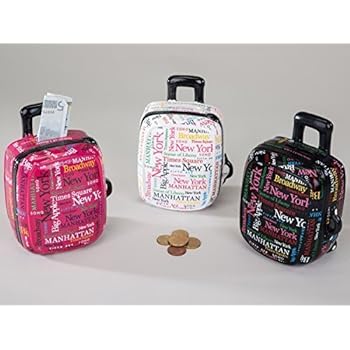 2 Mini Reisekoffer Sparschweine - Kreative Geldgeschenke In Blau & Rosa