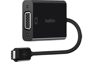 Belkin Adaptador de USB-C a VGA, Color Negro (Compatible con iPad Pro)
