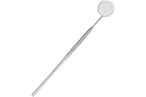 SS INSTRUMENTX Dental Mirror with Handle Tooth Mirror Dental Stainless Steel Dentist Tools for Teeth Cleaning (Silver 1 Count (Pack of 1))