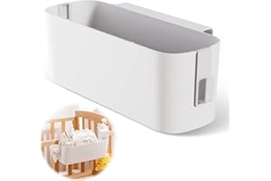 VUSDDY Panier Suspendu de Rangement de Chevet,Multifonction Boîte de Rangement à Suspendre,Organisateur de Lit Suspendu,Lit Suspendre Poches Organisateur de Chevet pour Armoire de Table avec Crochets etPoche