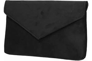 LeahWard Women's Faux Suede Leather Clutch Bag, Clutch Bag For Wedding, Party Evening Purse Handbags For Prom