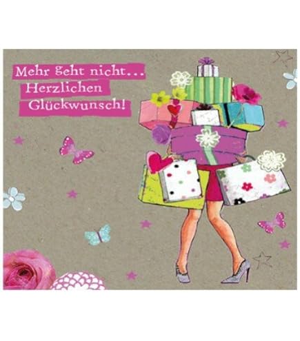 Twizler Geburtstagskarte Für Frauen Mit Silberfolie & Aquarell-Blumen | Elegant & Hochwertig | Inkl. Umschlag