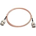 Bingfu SDI Cable 3G HD SDI Vedio BNC to BNC Cable RG179 75 Ohm Coaxial SDI Cable 1m 3 feet for 4K 1080P 3G HD SDI Camera Monitor Vedio Recorder SDI to HDMI Converter Splitter Hub Security Camera