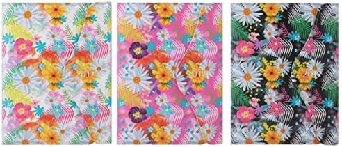 TALLON A5 WHITE COLOUR FLORAL INDEX ORGANISER DIARY, DAY A PAGE MAGNETIC CLIP FREE PEN - 2087