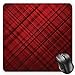 Produktbild HYYCLS Red and Black Mauspads, Scottish Kilt Design Pattern with Stripes Lines Squares Ombre Image, Standard Size Rectangle Non-Slip Rubber Mousepad, Burgundy and Scarlet