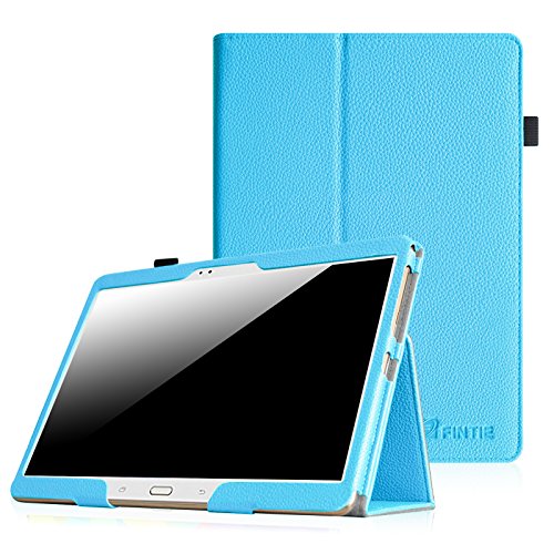 Fintie Samsung Galaxy Tab S 10.5 Hülle Case - Slim Fit Folio Kunstleder Schutzhülle Cover Tasche mit Ständerfunktion für Samsung Galaxy Tab S T800 T805 (10,5 Zoll) Tablet (mit Auto Schlaf / Wach Funktion), Blau