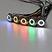 Produktbild ILS - 12V 1-3A 16mm 5 Farben LED-Energie Selbstsichernde Push Button Silber Aluminium Metall Latch-Typ Rot / Gelb / Weiß / Grün / Blau-Schalter