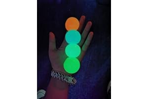 FOHYLOY 4 Farbe klebriger Zielball, Stressballs Stress Spielzeug, Anti Stress Reliever Balls kann an die Decke geklebt Werden, Stressabbau Wandkugeln Dekompressions für Erwachsene Kinder (45MM)