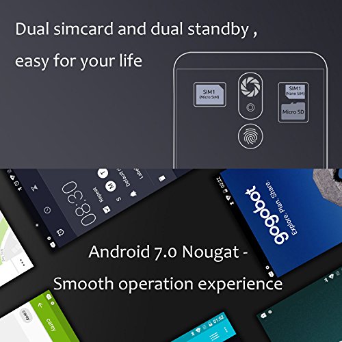 Smartphone ohne Vertrag, Cubot R9 4G Dual SIM Android 7.0 Smartphone, 5,0'' HD Display MT6580 Prozessor 1,3 GHz 2 GB RAM + 16 GB ROM mit Fingerprintsensor ID Handys (Schwarz)