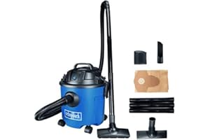 Scheppach Aspirateur Eau et poussière NTS16 | 1200W | Multi-usages | Cuve de 16L | 17000Pa de Puissance d'aspiration | Fonction Soufflerie | Sac collecteur, Filtre en Mousse et suceurs Inclus