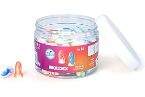 Moldex Spark Plugs® 780501 - Tapones para los oídos (espuma blanda, sin sustancias nocivas, SNR 35 dB), embalaje práctico para llevar (50 pares)