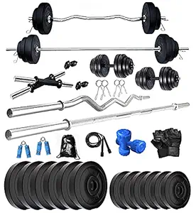 Bodyfit 24Kg With 4 Rods Home Gym Set