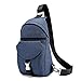 Produktbild FHGJ Outdoor-Reittasche Männer Casual Brusttasche Multifunktionale Schultertasche Messenger Bag,Blue