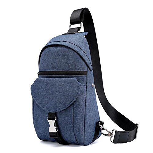 Preisvergleich Produktbild FHGJ Outdoor-Reittasche Männer Casual Brusttasche Multifunktionale Schultertasche Messenger Bag,Blue