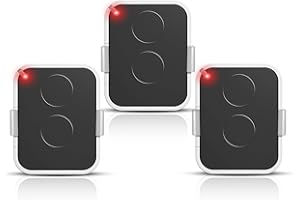 EFFDRDFS Lot de 3 Télécommande Compatible Nice Era ONE2/ON2E/ON4E/ON1E,433,92 MHz Télécommande Porte de Garage,Rolling Code,2 Canaux(Blanc)