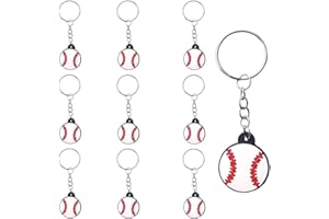 LJFEA 10 Pezzi Baseball Portachiavi Mini Bambini Sport Regalo Portachiavi Baseball Club, Zaino Decorazione Party