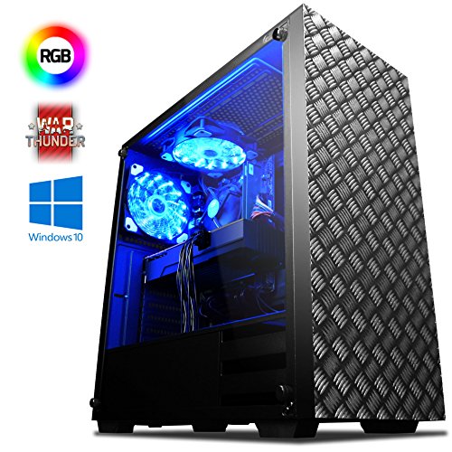 VIBOX Killstreak RSR760-2 Gaming PC Ordenador de sobremesa con War Thunder Cup  n de Juego  Windows 10 OS  4 1GHz AMD Ryzen 8-Core Procesador  Radeon RX 560 Tarjeta Grafica  8GB DDR4 RAM  1TB HDD  VIBOX Killstreak RSR760-2 Gaming PC Ordenador de sobremesa con War Thunder Cup  n de Juego  Windows 10 OS  4 1GHz AMD Ryzen 8-Core Procesador  Radeon RX 560 Tarjeta Grafica  8GB DDR4 RAM  1TB HDD