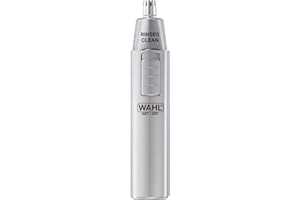 Wahl Personal Trimmer, Trimmers for Men and Women, Nose Ear and Eyebrow Trimmer, Washable Heads, Trim Sideburns and Facial Hair, Peach Fuzz Trimming, Cordless